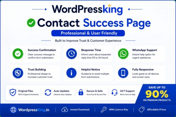 Contact Success Contact success page