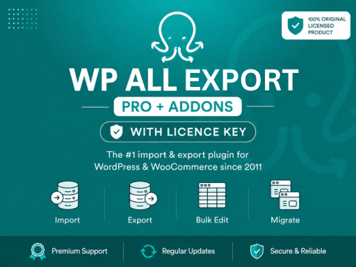 WP All Export Pro + Addons With Licence Key