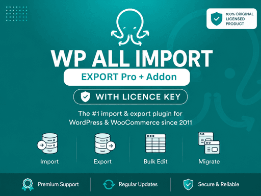 WP All Import + Export Pro Addons With Licence Key
