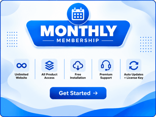 Monthly Memberhsip of WordPressKing